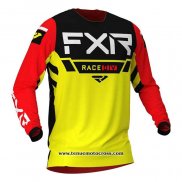 2020 Motocross Cyclisme Maillot FXR Manches Longues Jaune Noir