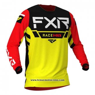 2020 Motocross Cyclisme Maillot FXR Manches Longues Jaune Noir