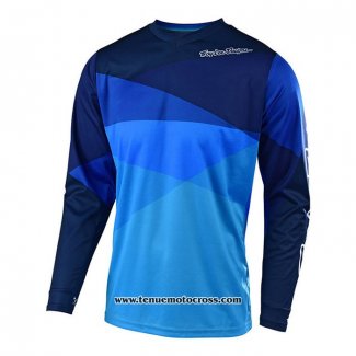 2020 Motocross Cyclisme Maillot KTM Manches Longues Bleu