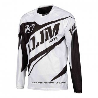 2020 Motocross Cyclisme Maillot Klim Manches Longues Blanc