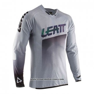 2020 Motocross Cyclisme Maillot Leatt Manches Longues Gris