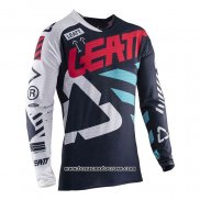 2020 Motocross Cyclisme Maillot Leatt Manches Longues Profond Bleu