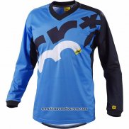 2020 Motocross Cyclisme Maillot Mavic Manches Longues Bleu