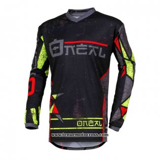 2020 Motocross Cyclisme Maillot Oneal Manches Longues Noir