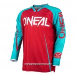 2020 Motocross Cyclisme Maillot Oneal Manches Longues Rouge Bleu Clair