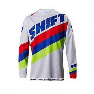 2020 Motocross Cyclisme Maillot Shift Manches Longues Blanc