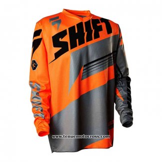 2020 Motocross Cyclisme Maillot Shift Manches Longues Orange