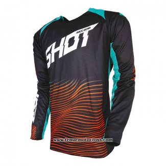 2020 Motocross Cyclisme Maillot Shot Manches Longues Noir