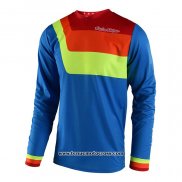 2020 Motocross Cyclisme Maillot TLD Manches Longues Bleu