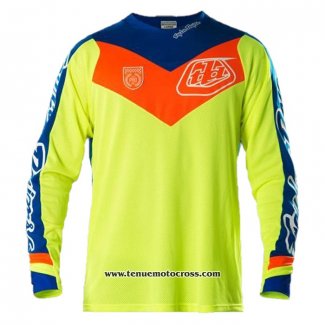 2020 Motocross Cyclisme Maillot TLD Manches Longues Jaune