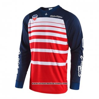 2020 Motocross Cyclisme Maillot TLD Manches Longues Rouge