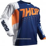 2020 Motocross Cyclisme Maillot Thor Manches Longues Bleu