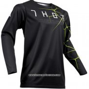 2020 Motocross Cyclisme Maillot Thor Manches Longues Noir