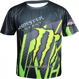 2020 Motocross Cyclisme T Shirt Monster Manches Courtes Noir