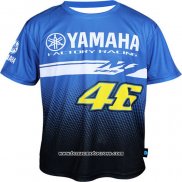 2020 Motocross Cyclisme T Shirt YAMAHA Manches Courtes Bleu