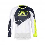 2021 Klim Motocross Cyclisme Maillot Manches Longues Bleu Jaune