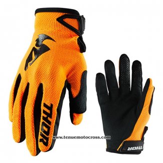 2021 Motocross Cyclisme Thor Gants Doigts Long Orange