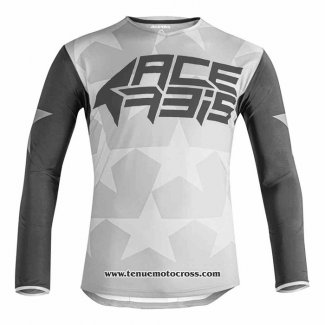 2020 Motocross Cyclisme Maillot Acerbis Manches Longues Gris