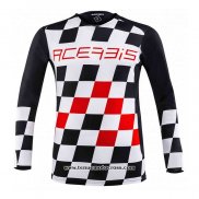 2020 Motocross Cyclisme Maillot Acerbis Manches Longues Noir Rouge