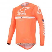 2020 Motocross Cyclisme Maillot Alpinestars Manches Longues Orange