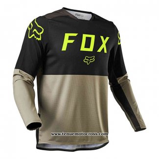 2020 Motocross Cyclisme Maillot FOX Manches Longues Noir