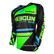 2020 Motocross Cyclisme Maillot Freegun Manches Longues Vert