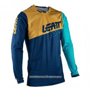 2020 Motocross Cyclisme Maillot Leatt Manches Longues Bleu