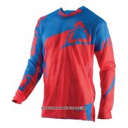 2020 Motocross Cyclisme Maillot Leatt Manches Longues Rouge Bleu