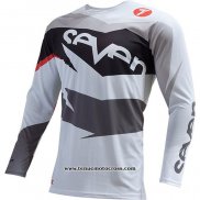 2020 Motocross Cyclisme Maillot Seven Manches Longues Gris