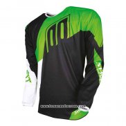 2020 Motocross Cyclisme Maillot Shot Manches Longues Noir Vert