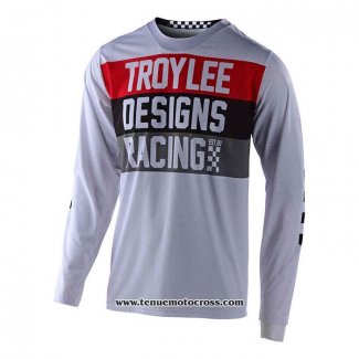 2020 Motocross Cyclisme Maillot TLD Manches Longues Blanc