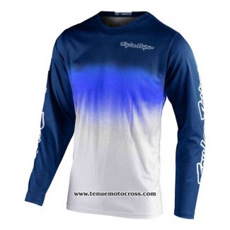 2020 Motocross Cyclisme Maillot TLD Manches Longues Bleu