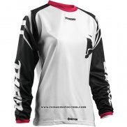 2020 Motocross Cyclisme Maillot Thor Manches Longues Blanc