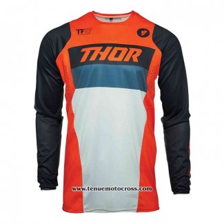 2020 Motocross Cyclisme Maillot Thor Manches Longues Orange