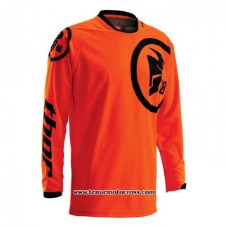 2020 Motocross Cyclisme Maillot Thor Manches Longues Orange