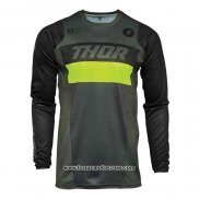 2020 Motocross Cyclisme Maillot Thor Manches Longues Vert