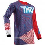 2020 Motocross Cyclisme Maillot Thor Manches Longues Violet Rouge