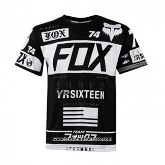 2020 Motocross Cyclisme T Shirt FOX Manches Courtes Noir