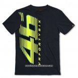 2020 Motocross Cyclisme T Shirt VR 46 Manches Courtes Noir