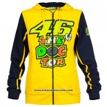 2020 Motocross Cyclisme Chandail VR 46 Manches Longues Jaune