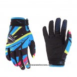 2020 Motocross Cyclisme Gants Doigts Long Bleu