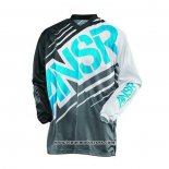 2020 Motocross Cyclisme Maillot ANSR Manches Longues Gris Noir