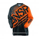 2020 Motocross Cyclisme Maillot ANSR Manches Longues Orange Noir