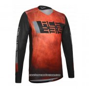 2020 Motocross Cyclisme Maillot Acerbis Manches Longues Orange Noir