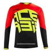 2020 Motocross Cyclisme Maillot Acerbis Manches Longues Rouge