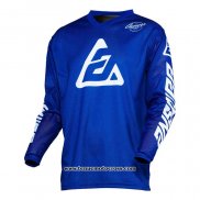 2020 Motocross Cyclisme Maillot Answer Manches Longues Bleu