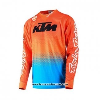 2020 Motocross Cyclisme Maillot KTM Manches Longues Orange