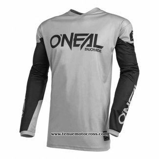 2020 Motocross Cyclisme Maillot Oneal Manches Longues Gris