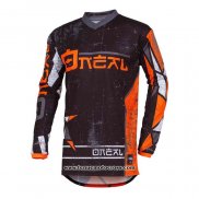 2020 Motocross Cyclisme Maillot Oneal Manches Longues Orange