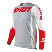 2020 Motocross Cyclisme Maillot Shot Manches Longues Gris